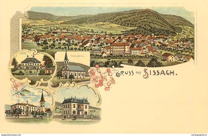 Gruss aus Sissach repro modern postcard