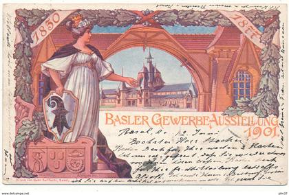 BALE, BASEL, BS - Basler Gewerbeaussteilung 1901