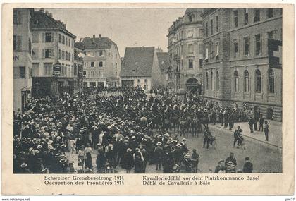 BALE - Défilé de Cavalerie, Occupation des Frontières 1914