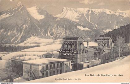 Suisse - LE PÂQUIER (FR) Les bains de Montbarry en hiver - Ed. Morel 301