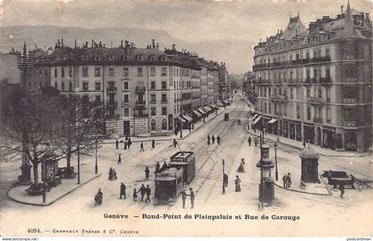 Suisse - GENÈVE - Rond-Point de Plainpalais et rue de Carouge - Ed. Charnaux 4084