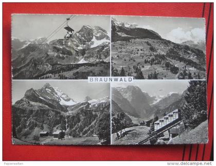 Glarus Süd (GL) - Mehrbildkarte Braunwald