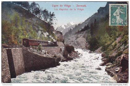 ZERMATT .... LIGNE DU VIEGE ... LES RAPIDES DE LA VIEGE