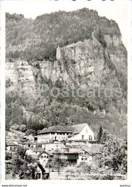 Nafels - Kapuzinerkloster Mariaburg mit Plattenkreutz - 24707 - old postcard - Switzerland - unused