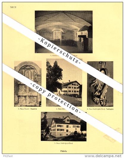 Photographien / Ansichten , 1925 , Fideris , Jenaz , Prospekt , Architektur , Fotos !!!