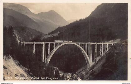 Langwies (GR) Arosabahn - Viadukt - Verlag Wehrli 27737