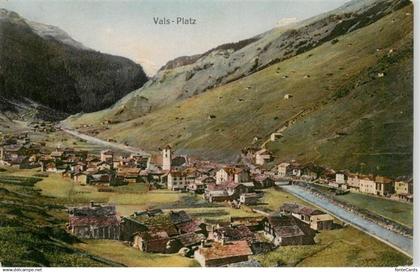 13958164 Vals GR Bad Panorama Vals-Platz Alpen