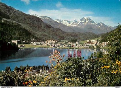 Suisse - GR Grisons - St.Moritz-Bad mit Piz La Margna - CPM - Carte Neuve - Voir Scans Recto-Verso