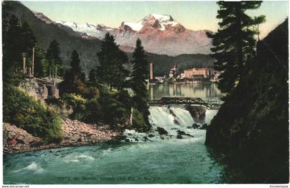 CPA carte postale Suisse Saint-Moritz  Innfall und Piz Margna 1911 VM60957