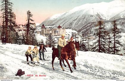 Schweiz - Saint-Moritz (GR) Skijoring - Verlag Photoglob Co 5975