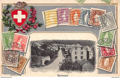 BONCOURT (JU) Panorama - Timbres-Poste - Ed. Guggenheim