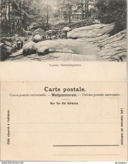 Ansichtskarte Luzern Lucerna Gletschergarten - Haus 1907