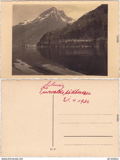 Luzern Lucerna Vierwaldstätter See 1932 Privatfoto