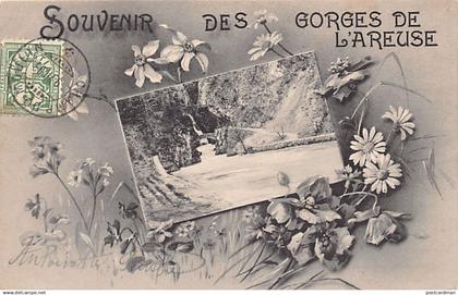 Suisse - Gorges de l'Areuse (NE) Souvenir de. Tampon Juillet 1906 - Ed. Timothée Jacot