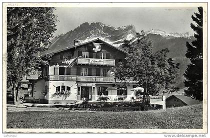 suisse -ref C794- la cremaillere -hotel restaurant - barboleusaz gryon   - carte bon etat -