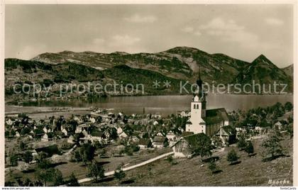 13728584 Buochs Vierwaldstaettersee Panorama mit Kirche