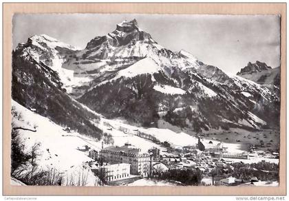 ENGELBERG mit HAHNEN SPANNÖRTE Postée 02.12.1954 ¤ PHOTOGLOB WEHRLI 4725 ¤OW Obwald SUISSE SWITZERLAND SCHWIEZ ¤9068A