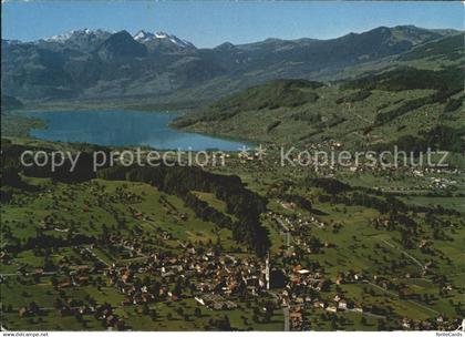 11695502 Kerns Totalansicht mit Sarnersee Kerns