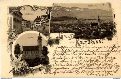 Gruss aus Kaltbrunn - Litho