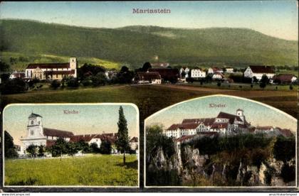 CPA Metzerlen Mariastein Kt. Solothurn Schweiz, Kloster, Kirche, Totalansicht