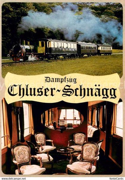 13629226 Oensingen Dampfzug Chluser Schnaegg Salonwagen 411 Eisenbahn Dampflokom