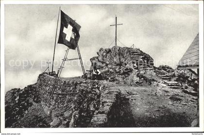 11642674 Alpthal Grosser Mythen Gipfelkreuz