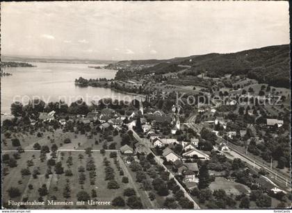 12160737 Mammern Fliegeraufnahme Mammern mit Untersee