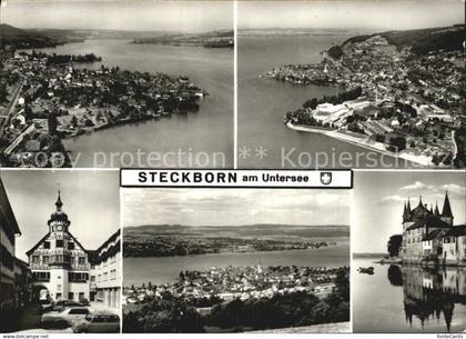 12587541 Steckborn Untersee Luftaufnahmen Rathaus Schloss  Steckborn