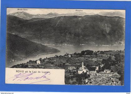 SUISSE - ROVIO et le Lac de Lugano, pionnière (voir descriptif)