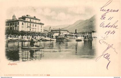 13784803 Lugano Lago di Lugano Panorama Lugano Lago di Lugano