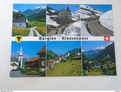 D199103    Switzerland - Bürglen- Klausenpass -- Schächental (Uri) -Linthal (Glarus)