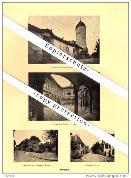 Photographien / Ansichten , 1925 , Aubonne , Mont-sur-Rolle , Prospekt , Architektur , Fotos !!!