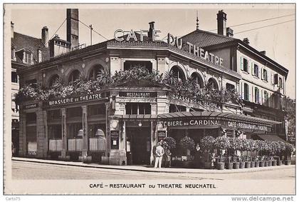 Suisse - Neuchâtel - Café Restaurant du Théâtre - Bière du Cardinal