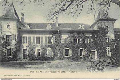 suisse - ref D319- les chateaux vaudois en 1904- cheserex   - carte bon etat -