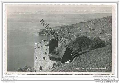 Cully et la Tour de Marsens - Foto-AK