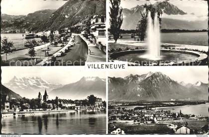 11663162 Villeneuve VD Ansichten See Alpen Villeneuve