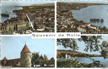 12272870 Rolle Vaud Fliegeraufnahme Burg  Rolle