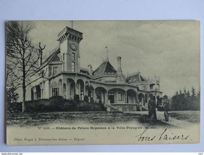 CPA  SUISSE - Château du Prince Napoléon à la Villa Prangins (petite déchirure)