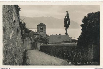 SUISSE )) SAINT SAPHORIN    le clocher 18