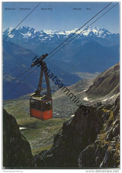 Luftseilbahn Fiesch-Eggishorn - Ansichtskarte Großformat