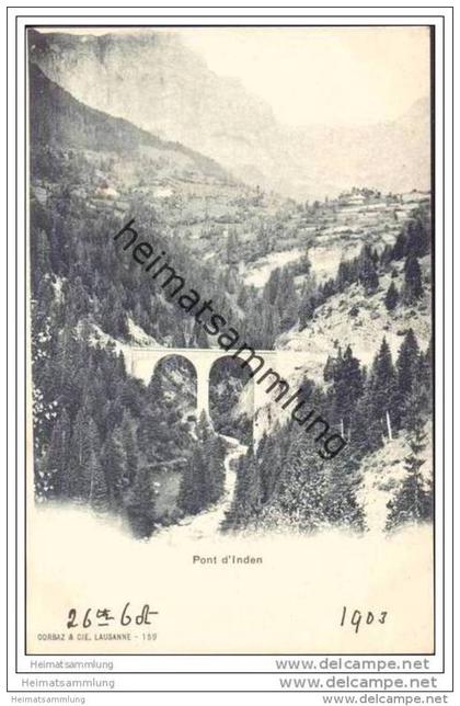 Valais - Pont d' Inden 1903