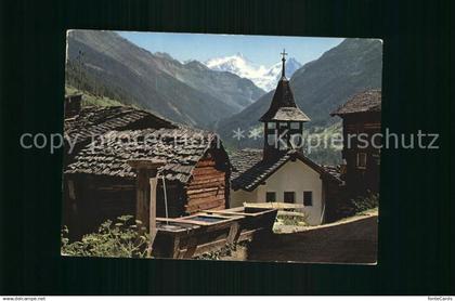 12434128 Anniviers Val d Anniviers Grimentz VS Kapelle Sankt Jean Rothorn Besso