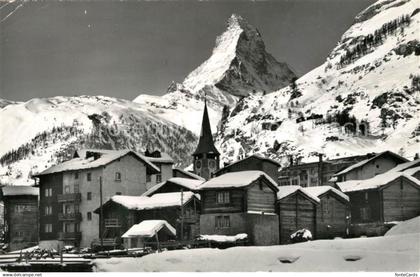 13194861 Zermatt VS Alt Zermatt Matterhorn Winter Zermatt VS