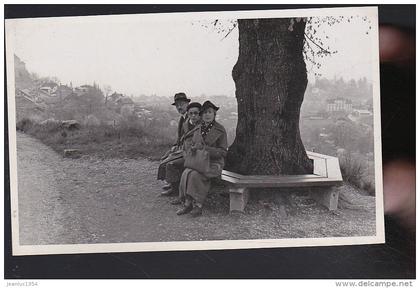 SAINT GINGOLPH   1936  PHOTO  CARTE ORIGINALE