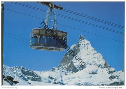 Luftseilbahn Zermatt-Trockener Steg - Ansichtskarte Großformat