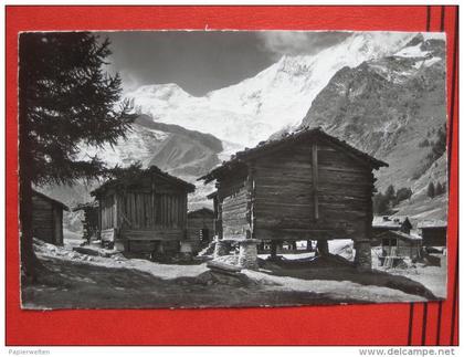 Saas-Fee (VS) - Stadel, Alphorn + Täschhorn