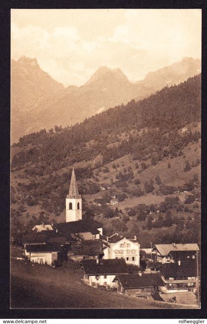 1926 gelaufene AK aus Troistorrents. Sauber gestempelt. Mit Hotel