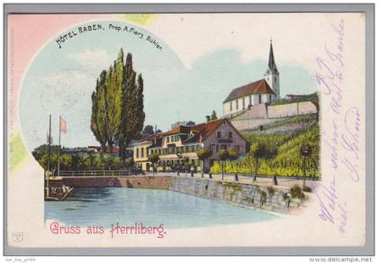 ZH Herrliberg Hotel Raben 1900-08-17 Chromfoto PVKZ #3749