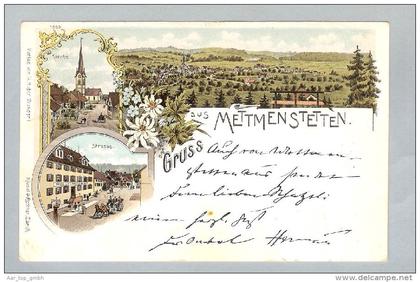 AK ZH Mettmenstetten 1898-12-07 Litho Kissel & # 1889