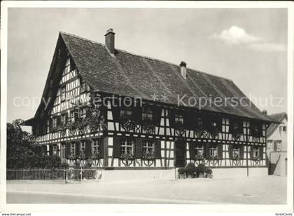 11641504 Rafz Gasthof zum Goldenen Kreuz Fachwerkhaus